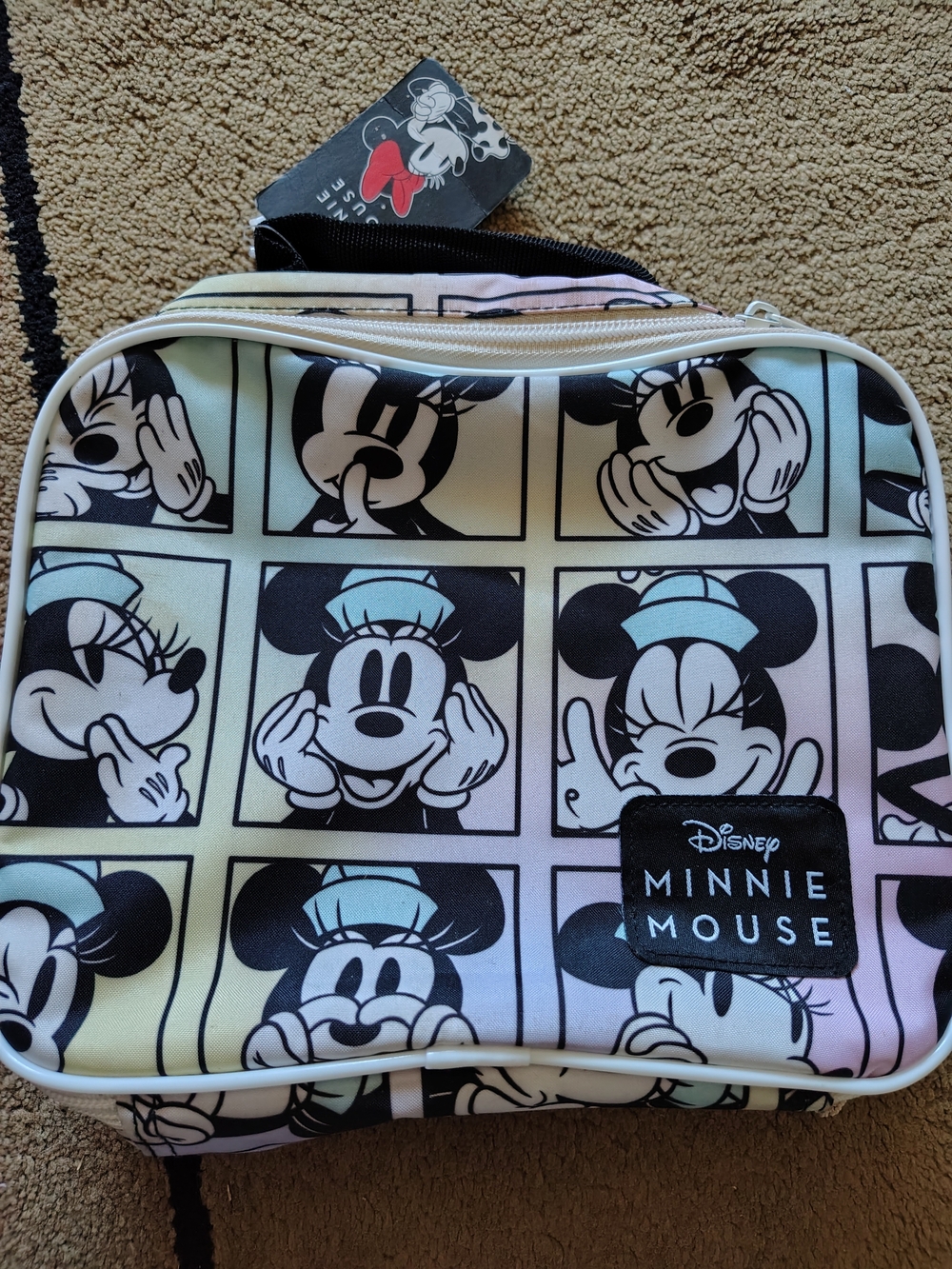 Disney Minnie Mouse Pastel Gradient Panel Lunch Tote